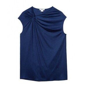 HELMUT LANG  Sleeveless  Knot Top in Dark Lapis Size Small